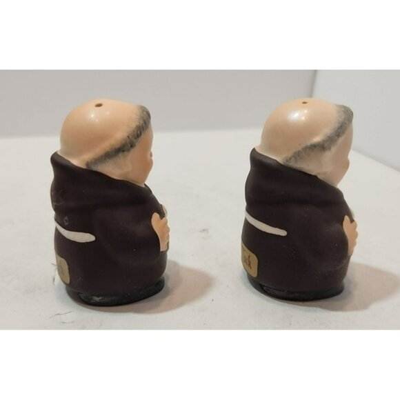 Vintage Goebel Friar Tuck Salt  And Pepper Shakers and 1956 Trinket Dish - Picture 13 of 16